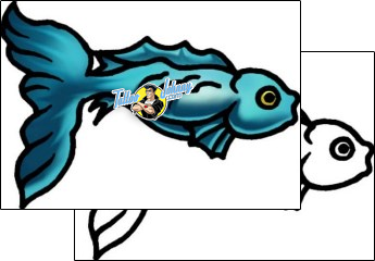 Fish Tattoo marine-life-fish-tattoos-andrea-ale-aaf-07106