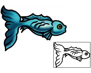 Fish Tattoo Marine Life tattoo | AAF-07106