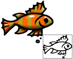 Fish Tattoo Marine Life tattoo | AAF-07114