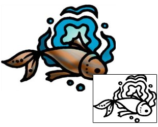 Fish Tattoo Marine Life tattoo | AAF-07116