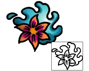 Flower Tattoo Specific Body Parts tattoo | AAF-07128