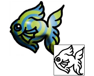 Fish Tattoo Marine Life tattoo | AAF-07150