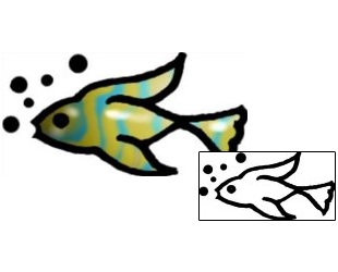 Fish Tattoo Marine Life tattoo | AAF-07162