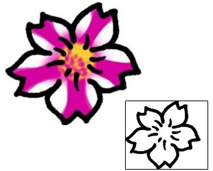 Flower Tattoo Specific Body Parts tattoo | AAF-07198