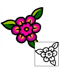 Flower Tattoo Specific Body Parts tattoo | AAF-07216