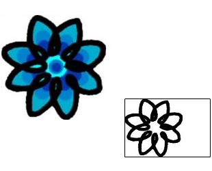 Flower Tattoo Specific Body Parts tattoo | AAF-07295