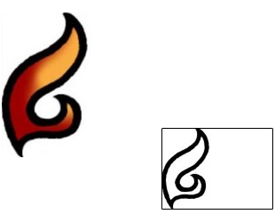 Fire – Flames Tattoo Miscellaneous tattoo | AAF-07314