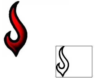 Fire – Flames Tattoo Miscellaneous tattoo | AAF-07427