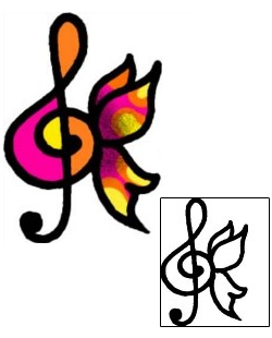 Music Tattoo Miscellaneous tattoo | AAF-07797