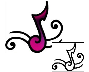 Music Tattoo Miscellaneous tattoo | AAF-07807