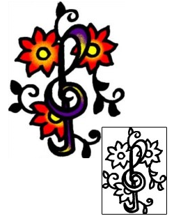 Music Tattoo Miscellaneous tattoo | AAF-07841