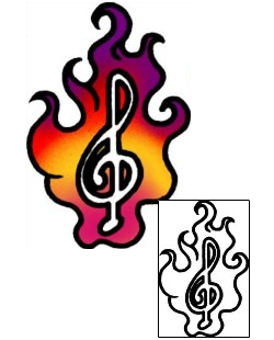 Music Tattoo Miscellaneous tattoo | AAF-07855