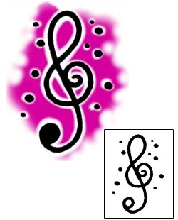 Music Tattoo Miscellaneous tattoo | AAF-07884