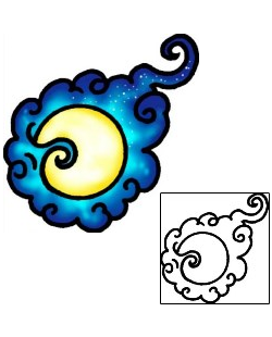 Moon Tattoo Astronomy tattoo | AAF-07900