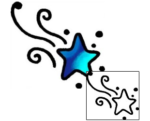 Star Tattoo Astronomy tattoo | AAF-07936