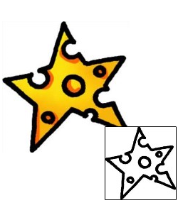 Star Tattoo Astronomy tattoo | AAF-07967