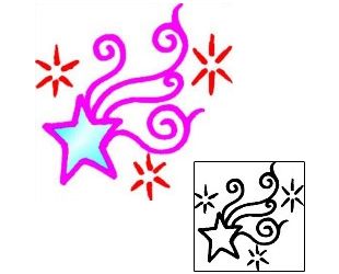Star Tattoo Astronomy tattoo | AAF-07990