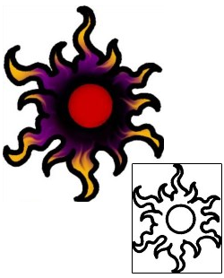 Sun Tattoo Astronomy tattoo | AAF-07995