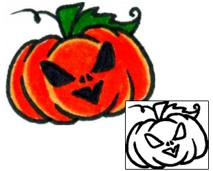 Pumpkin Tattoo Specific Body Parts tattoo | AAF-08080