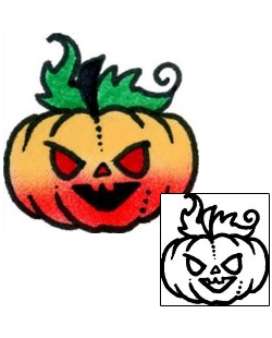 Pumpkin Tattoo Specific Body Parts tattoo | AAF-08092