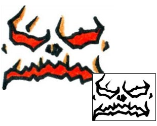 Evil Tattoo Horror tattoo | AAF-08117