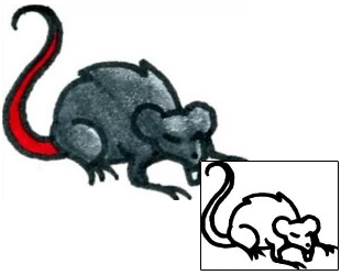 Rat Tattoo Specific Body Parts tattoo | AAF-08132