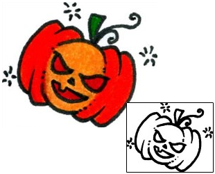 Pumpkin Tattoo Specific Body Parts tattoo | AAF-08208