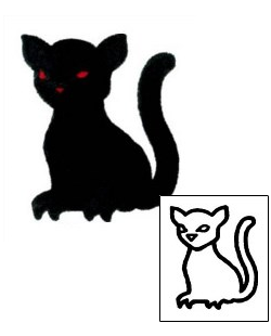 Cat Tattoo Specific Body Parts tattoo | AAF-08231