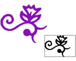 Flower Tattoo Specific Body Parts tattoo | AAF-08284