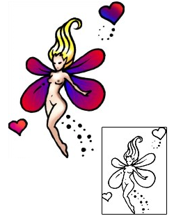 Woman Tattoo Blanche Fairy Tattoo