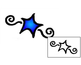 Star Tattoo Astronomy tattoo | AAF-08452