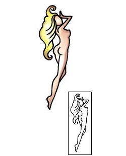 Pin Up Tattoo Specific Body Parts tattoo | AAF-08456