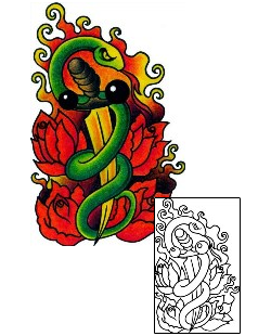 Snake Tattoo Tattoo Styles tattoo | AAF-08476
