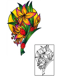 Flower Tattoo Insects tattoo | AAF-08562
