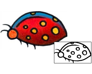 Ladybug Tattoo Insects tattoo | AAF-08575