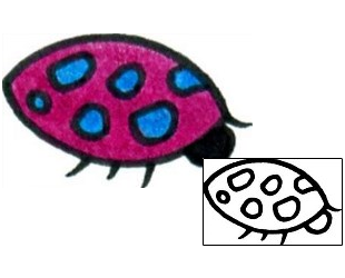 Ladybug Tattoo Insects tattoo | AAF-08612