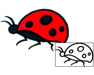 Ladybug Tattoo Insects tattoo | AAF-08624
