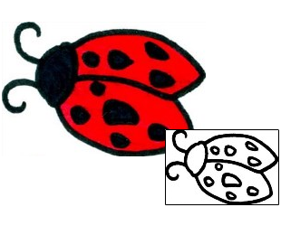 Ladybug Tattoo Insects tattoo | AAF-08652