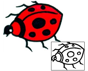 Ladybug Tattoo Insects tattoo | AAF-08657