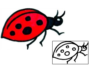Ladybug Tattoo Insects tattoo | AAF-08662