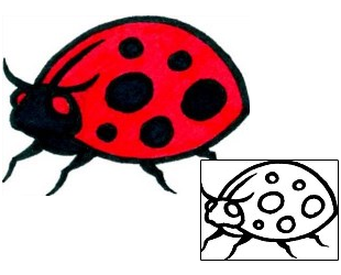 Ladybug Tattoo Insects tattoo | AAF-08664
