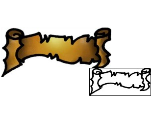 Banner Tattoo Miscellaneous tattoo | AAF-08739