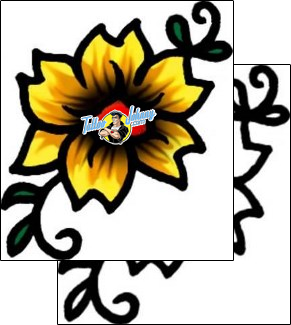 Flower Tattoo plant-life-flowers-tattoos-andrea-ale-aaf-09181