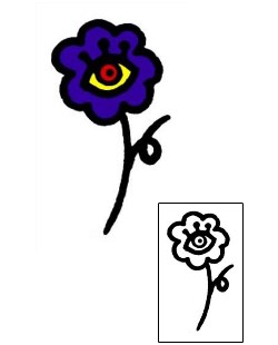 Flower Tattoo Specific Body Parts tattoo | AAF-09185