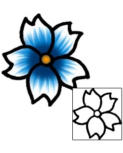 Flower Tattoo Specific Body Parts tattoo | AAF-09199