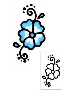 Flower Tattoo Specific Body Parts tattoo | AAF-09209