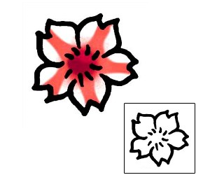Flower Tattoo Specific Body Parts tattoo | AAF-09235