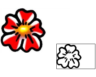 Flower Tattoo Specific Body Parts tattoo | AAF-09253