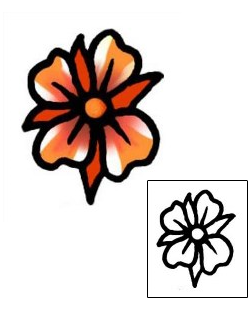 Flower Tattoo Specific Body Parts tattoo | AAF-09285