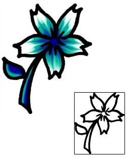 Flower Tattoo Specific Body Parts tattoo | AAF-09300